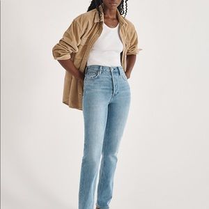 Denim Forum Arlo High Rise Straight Jeans 30L